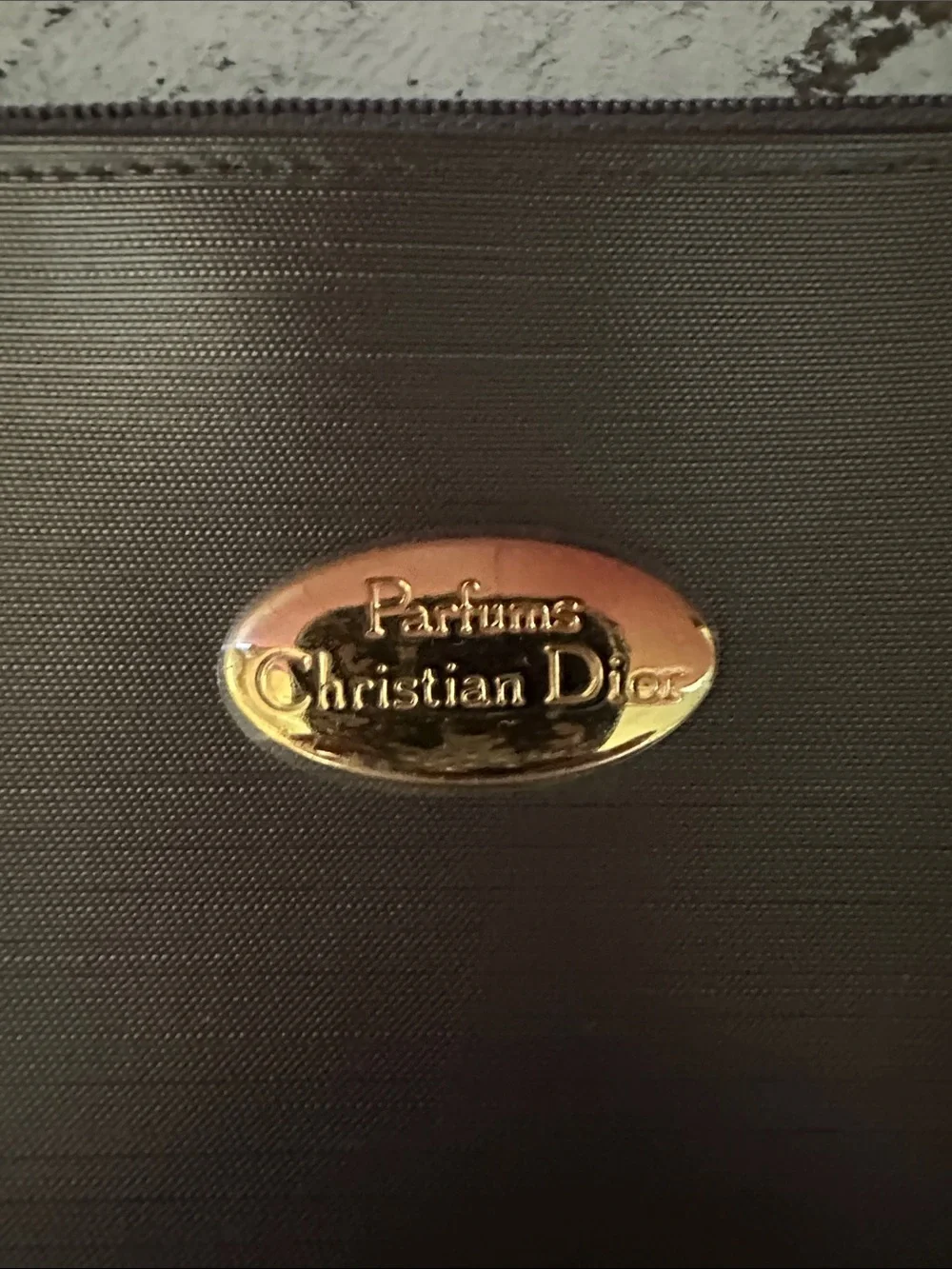 Vintage Dior Cosmetic Bag.